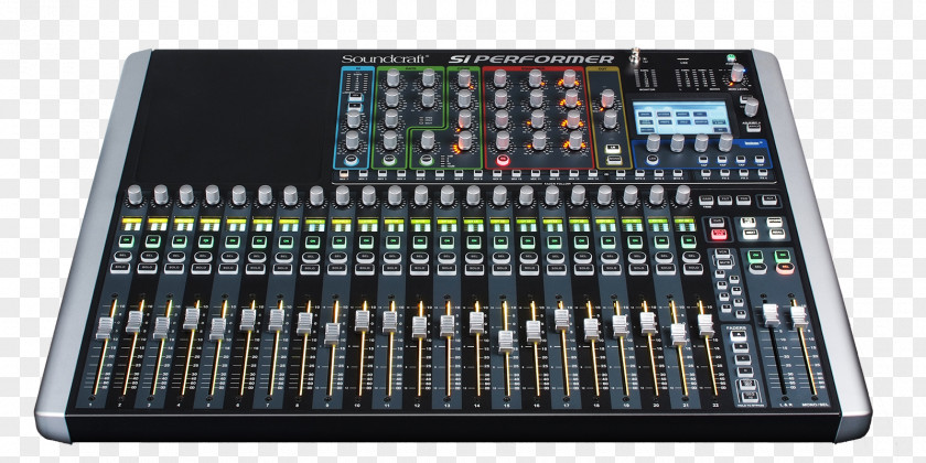 Microphone Soundcraft Spirit Si Performer 3 Audio Mixers Digital Mixing Console Expression PNG