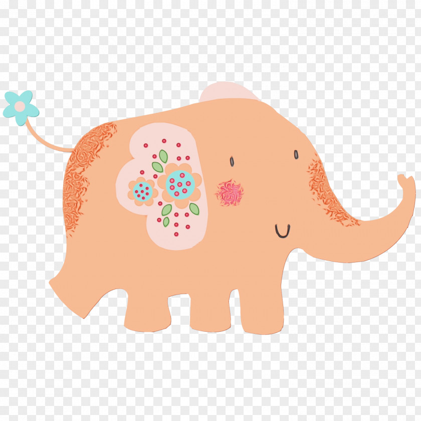 Sticker Animal Figure Indian Elephant PNG