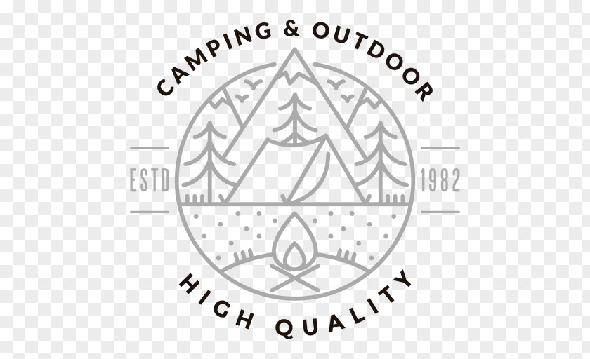 Campsite Camping Logo Graphic Design PNG
