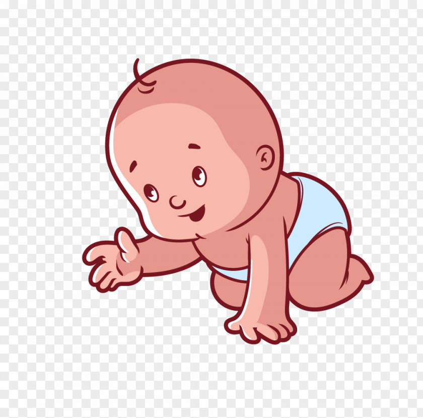 Cute Baby Diaper Infant Cartoon Child Clip Art PNG