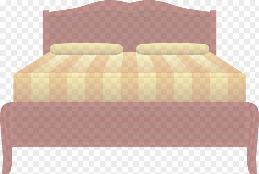 Duvet Chair Furniture Yellow Bed Frame Bedding PNG