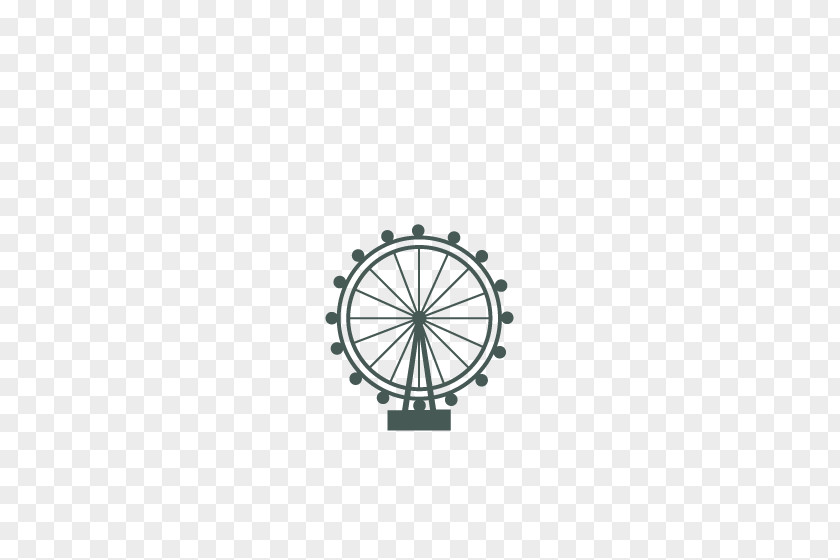 Flat,city Ferris Wheel Car PNG