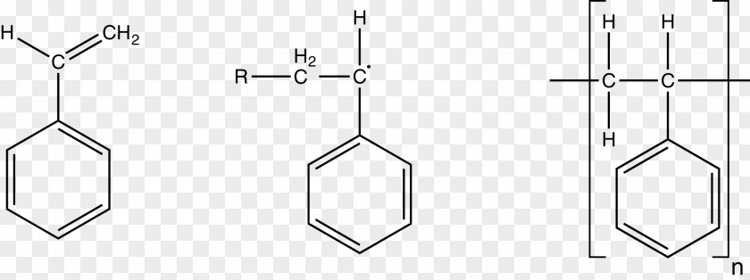 Polystyrene Polymerization Chemical Synthesis PNG