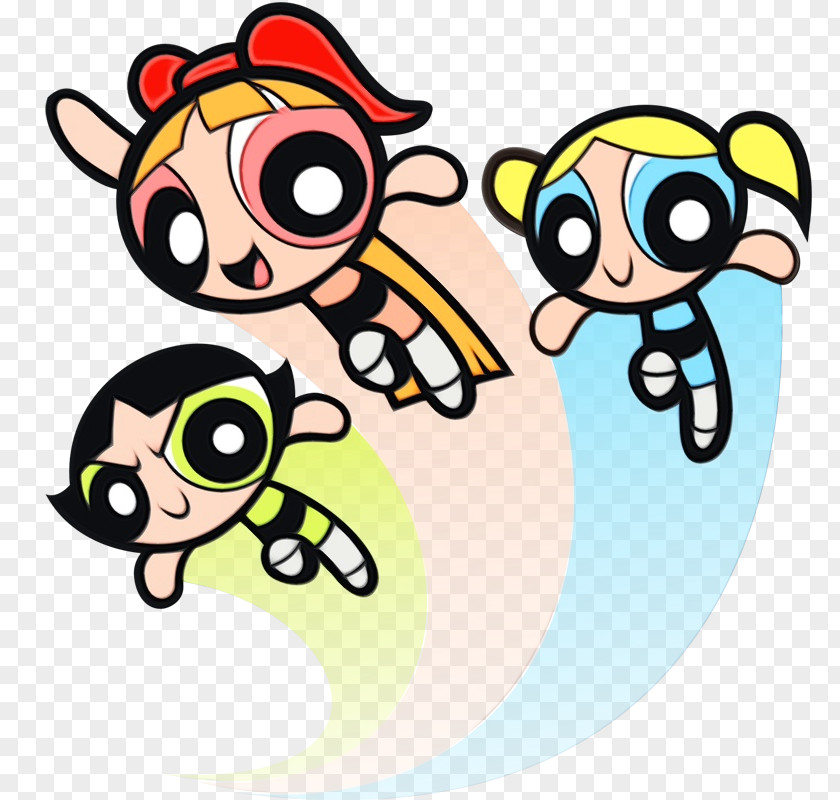 Smile Happy Bubbles Powerpuff Girls PNG