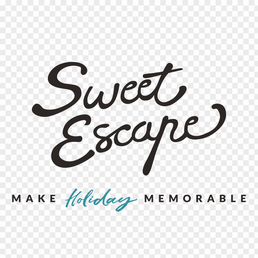 Sweet Escape Logo Brand Line Font PNG