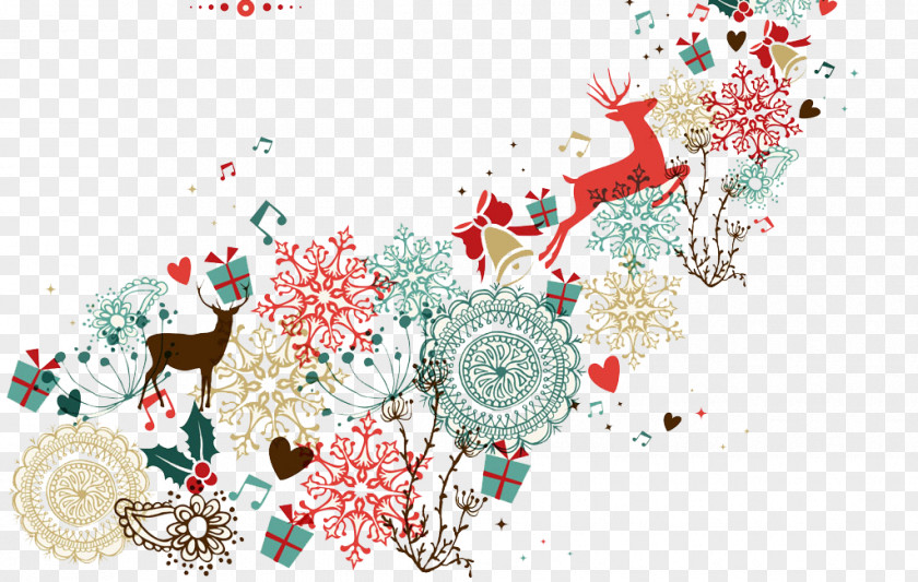 Creative Christmas Santa Claus Card Greeting PNG