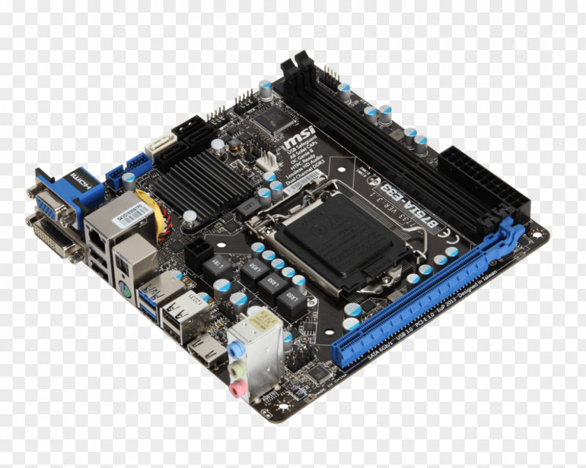 Intel Mini-ITX Motherboard MSI B75IA-E33 PNG