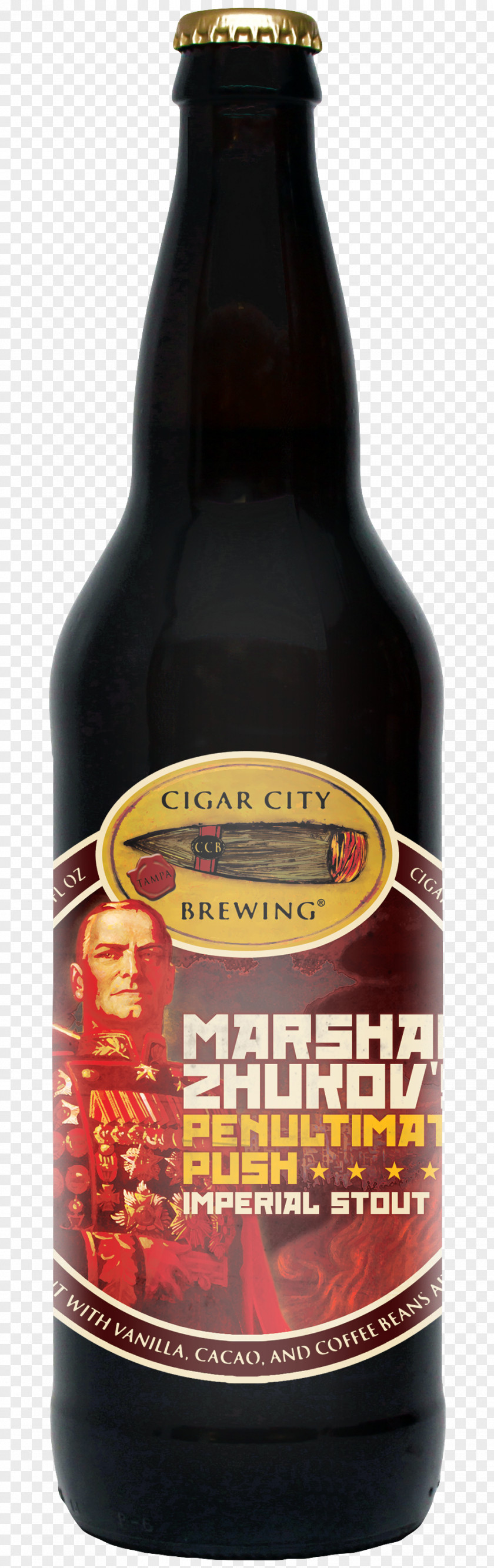 Beer Georgy Zhukov Ale Cigar City Brewing Company Russian Imperial Stout PNG