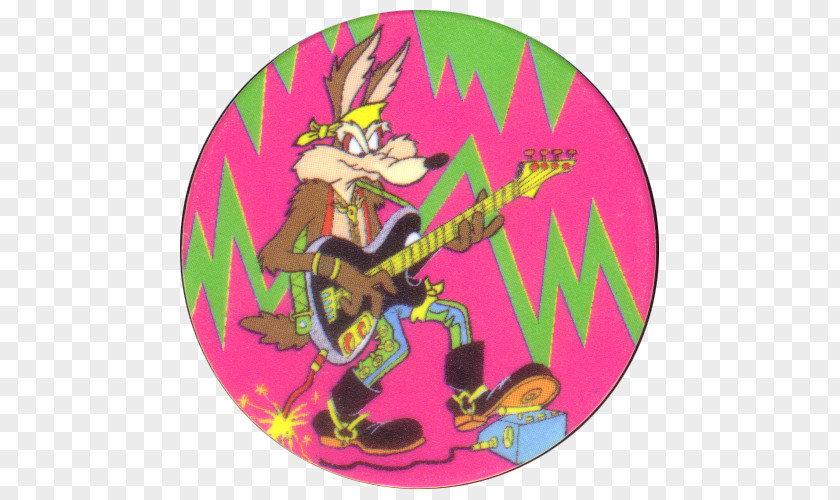 Wile Coyote Tazos Looney Tunes Cartoon Milk Caps Walkers PNG