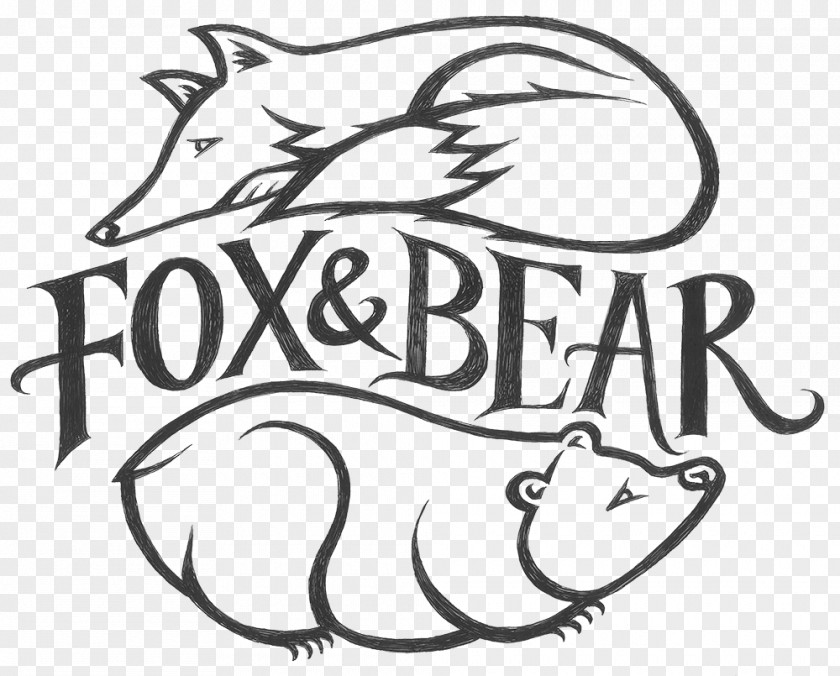 Bear Logo Drawing Illustration Graphic Design PNG