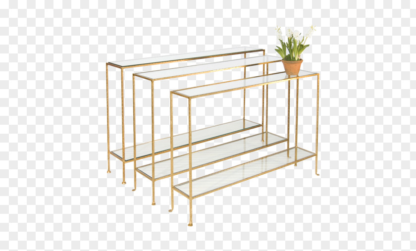 Glass Shelf Bedside Tables Coffee Furniture Gold Leaf PNG