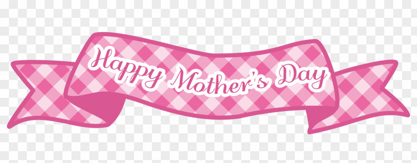 Happy Mother's Day Pink Ribbon.png PNG
