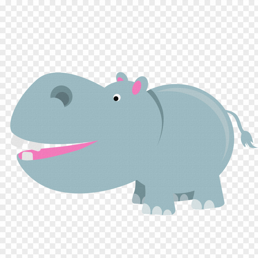 Hippo Hippopotamus Cartoon Clip Art PNG