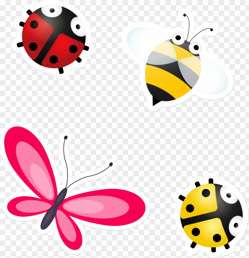 Insect Butterfly Bee PNG
