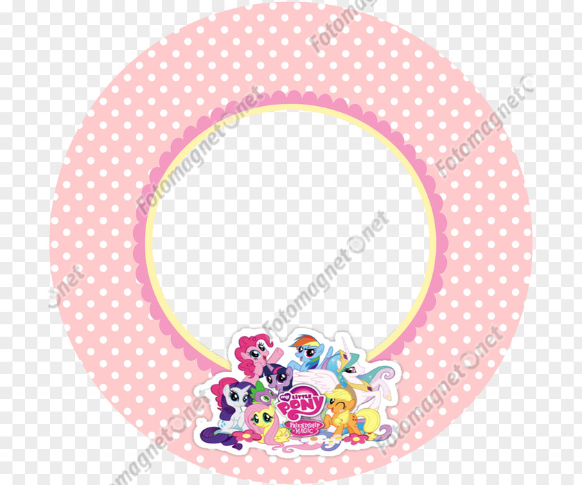 My Little Pony Polka Dot Party Pattern PNG