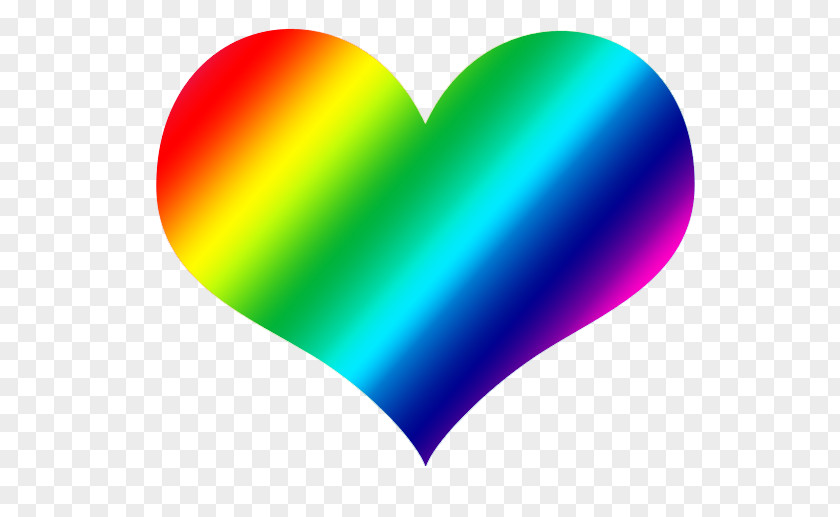 Rainbow Heart Arc PNG
