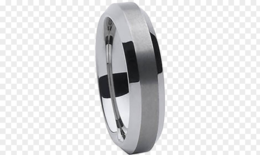 Tungsten Wedding Ring Carbide Silver PNG
