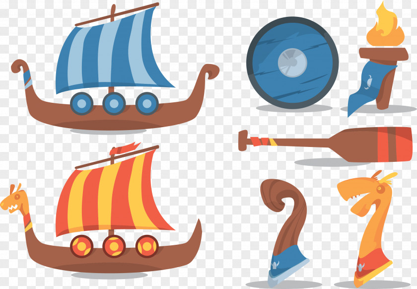 Vector Dragon Boat Clip Art PNG