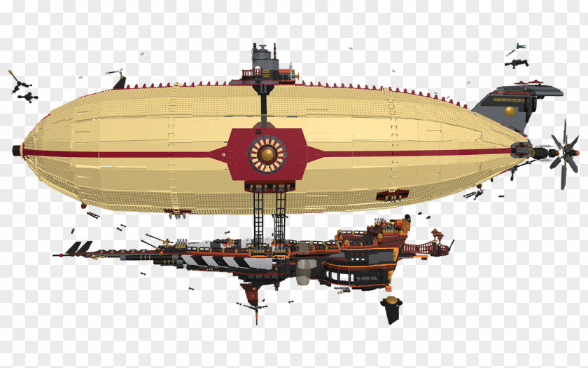Zeppelin Blimp Rigid Airship Naval Architecture PNG