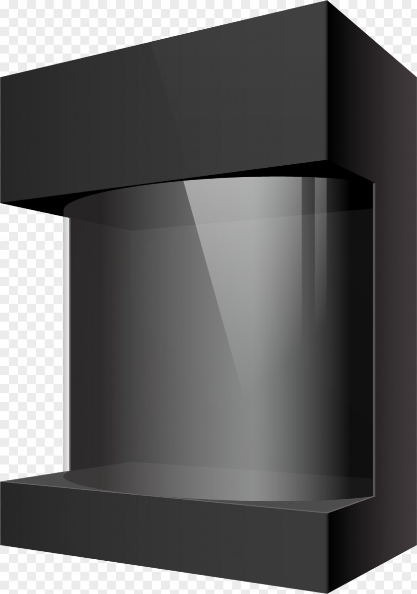 Vector Painted Black Display Box Euclidean Clip Art PNG