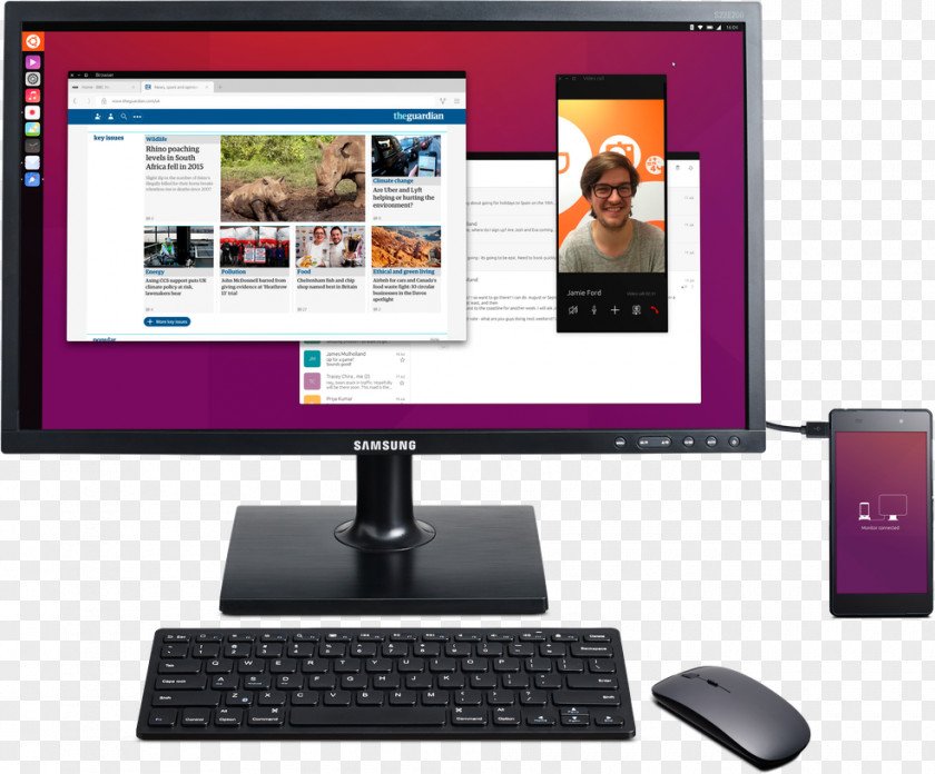 Android Ubuntu Touch Desktop Environment Computer Servers Touchscreen PNG