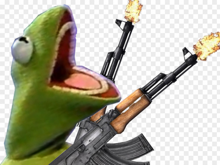 Danse Firearm Gun Kermit The Frog Weapon AK-47 PNG