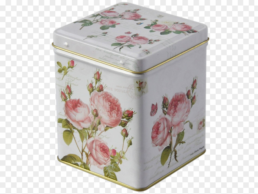 Romantic Roses Box Tea Rectangle Lid Gram PNG