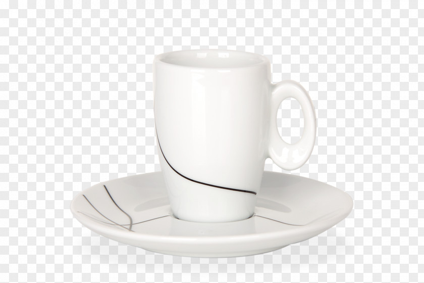 Soft Lines Coffee Cup Espresso Ristretto Saucer Porcelain PNG