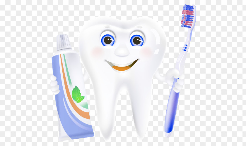 Cartoon For Protecting Teeth And Human Tooth Brushing PNG