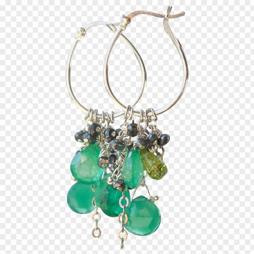Emerald Earring Turquoise Bead Body Jewellery PNG