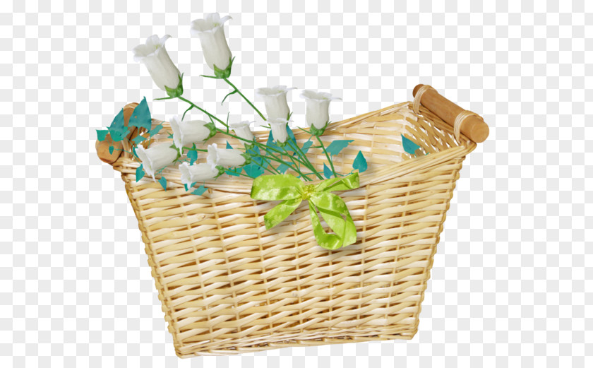 Flower Food Gift Baskets Picnic Floral Design Wicker PNG
