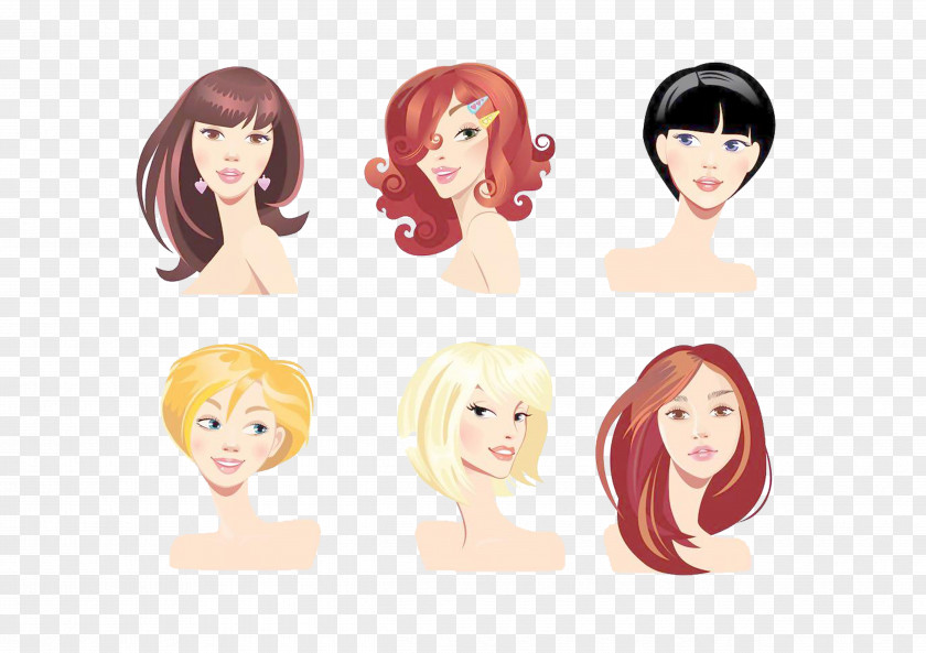 Ms. Hair Series Hairstyle Face Hairdresser Bangs PNG