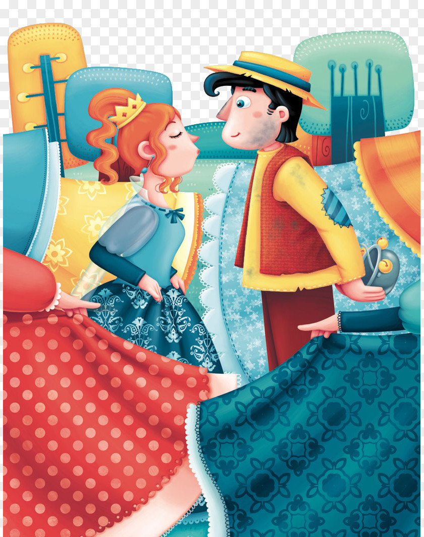 Princess And Her Loved Ones The Swineherd Hans Christian Andersen Illustrator Fairy Tale Illustration PNG