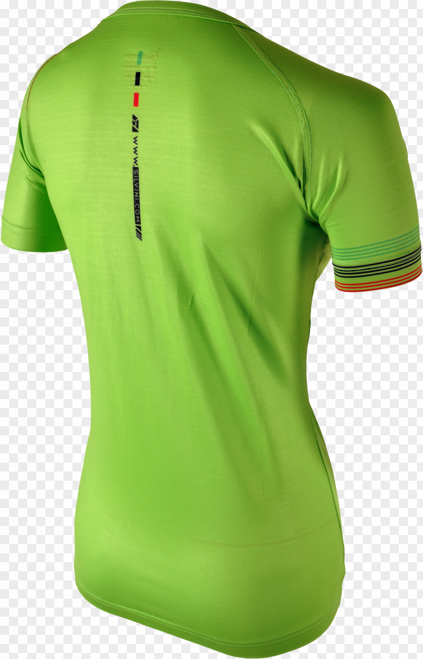 T-shirt Tennis Polo Shoulder Green PNG