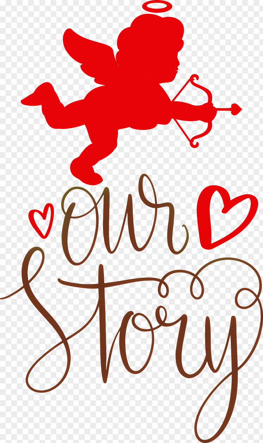 Our Story Love Quote PNG