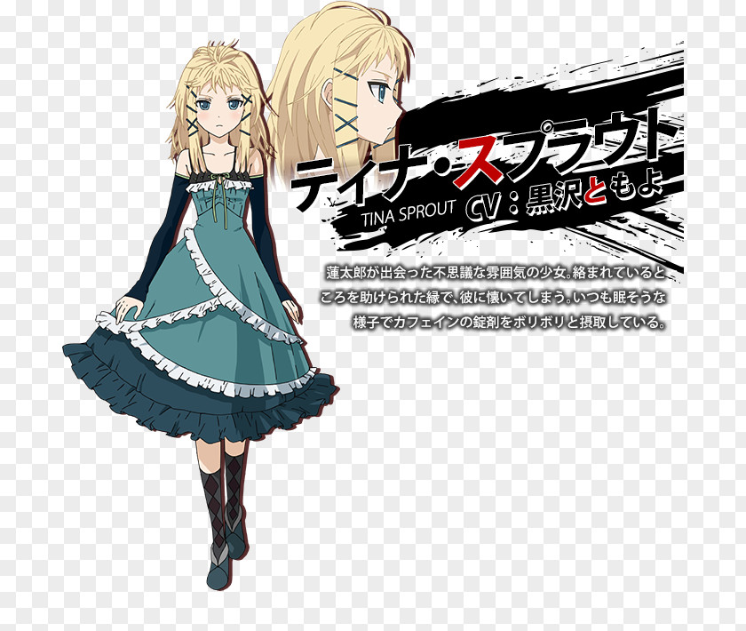 Tina Black Bullet Costume Character Cosplay PNG