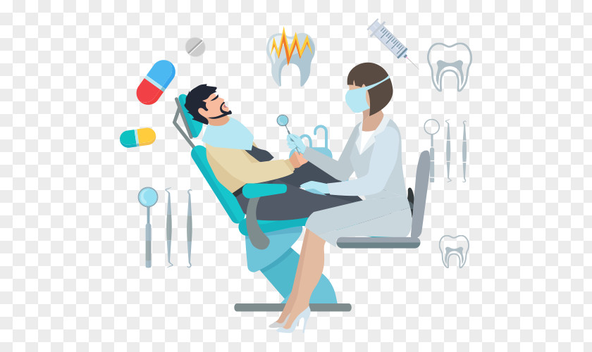 Cartoon For Treating Toothache Health Care Tooth Therapy PNG