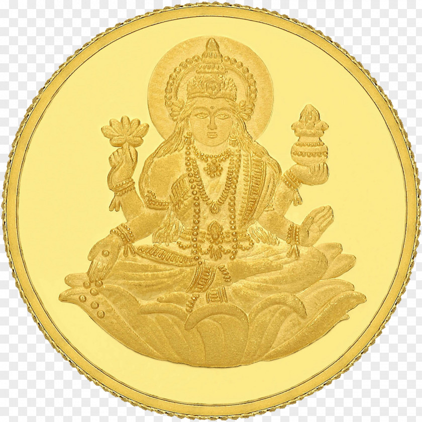 Lakshmi Gold Coin Photos Silver PNG