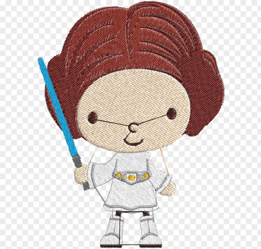 Manequim Leia Organa Star Wars Embroidery Textile Embroidered Patch PNG