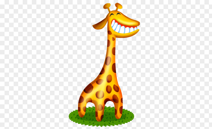 Smiling Giraffe Lion Okapi ICO Icon PNG