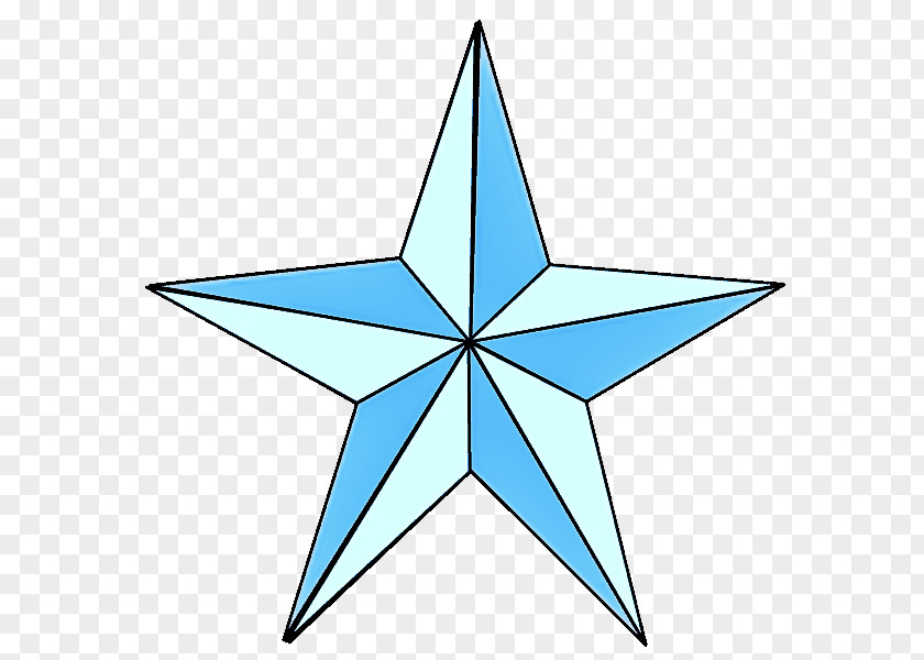 Blue Star Symmetry PNG