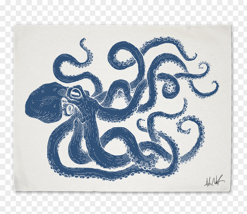 Carp In Chinese Ink Painting Octopus Font PNG