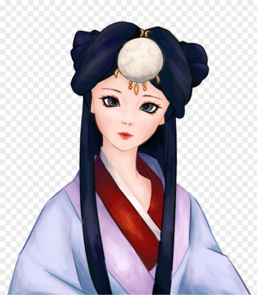Hat Geisha Cartoon Character PNG