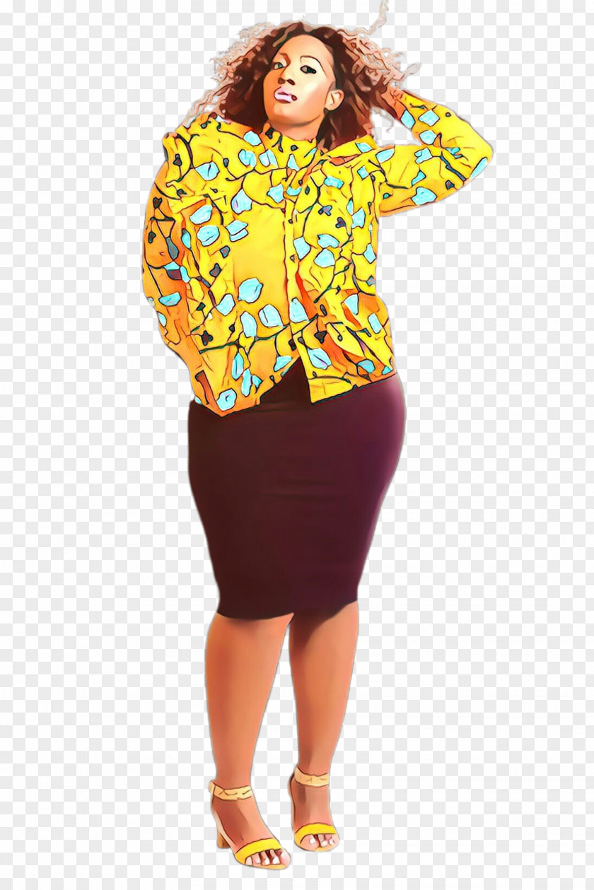 Jacket Pencil Skirt Orange PNG