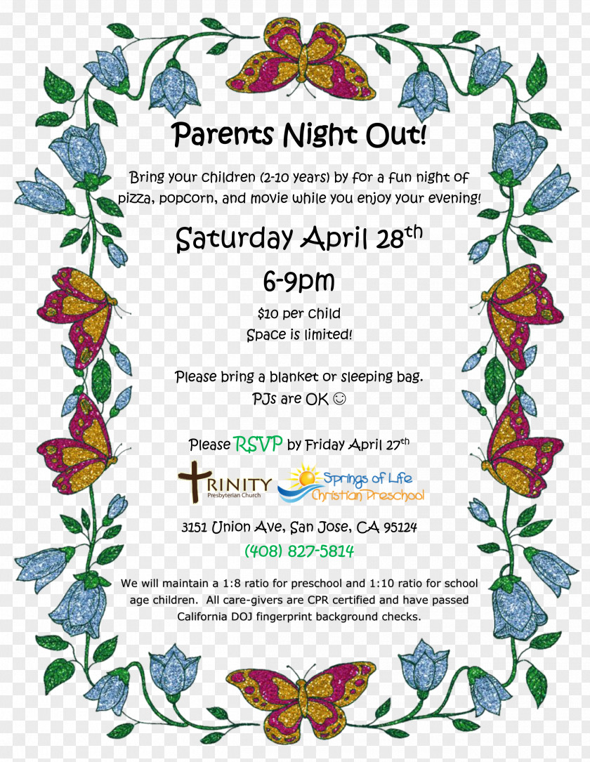 Parents Night Out Clip Art Worship At 5:00 P.m. Image Illustration Trinity Baptist Church PNG