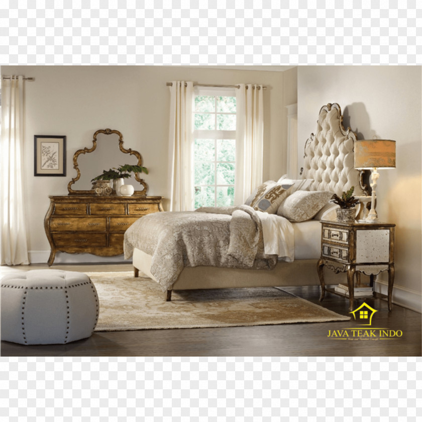 European-style Luxury Bedside Tables Tufting Hooker Furniture Corporation Headboard PNG