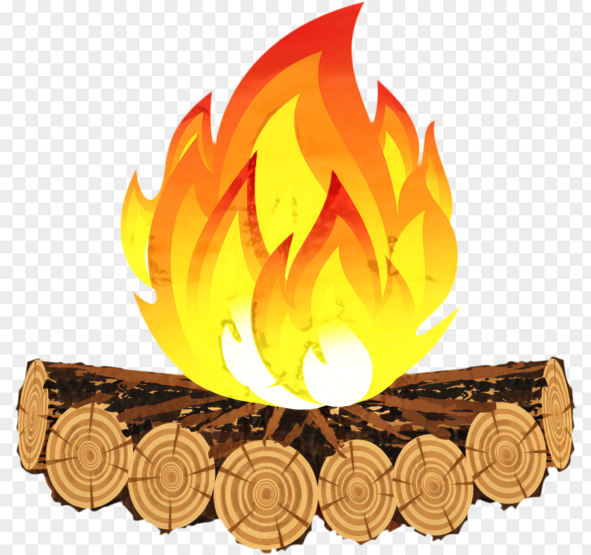 Leaf Yellow Campfire Cartoon PNG