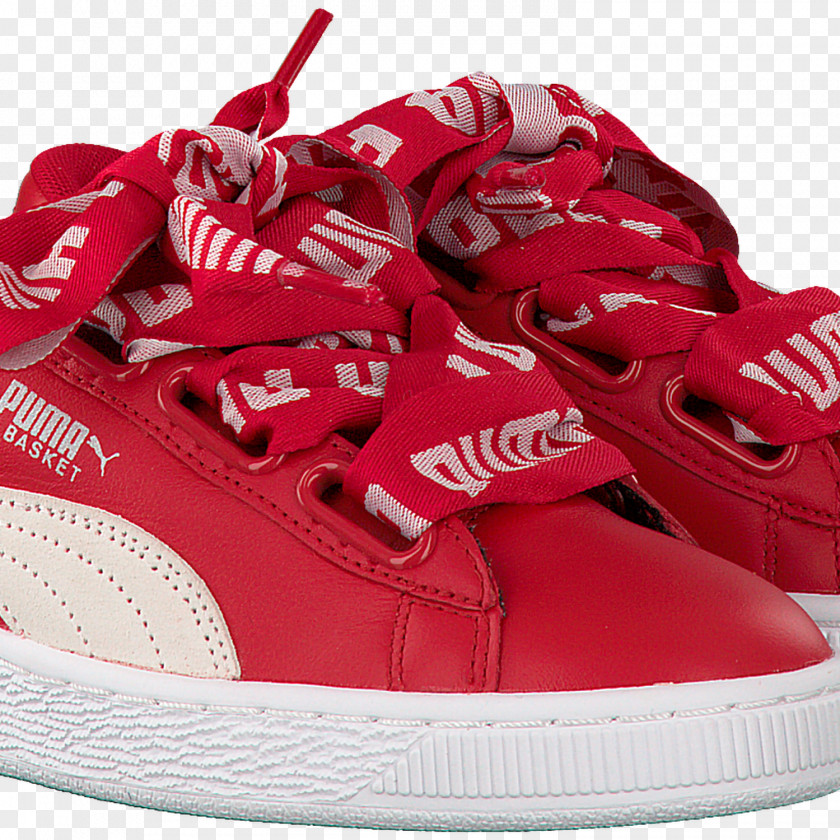 Sports Shoes Puma Basket Heart Patent Red PNG