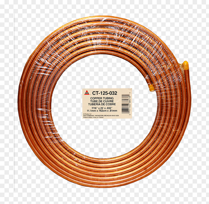 Copper Rust Tubing Annealing Wire Conductor PNG
