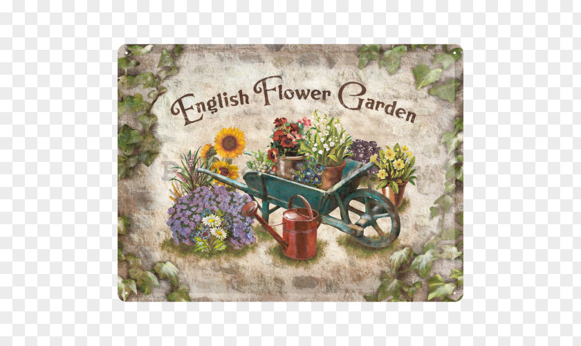 English Garden The Flower Cottage Landscape PNG
